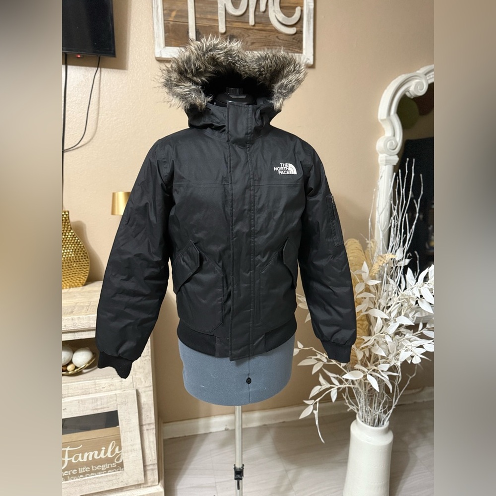 Boys The North Face 550 Dryvent Black Insulated Parka